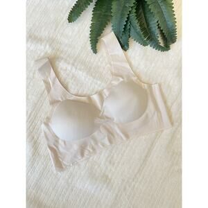 NWOT Women Seamless Bra Push Up V Neck Stretch Bralette Large